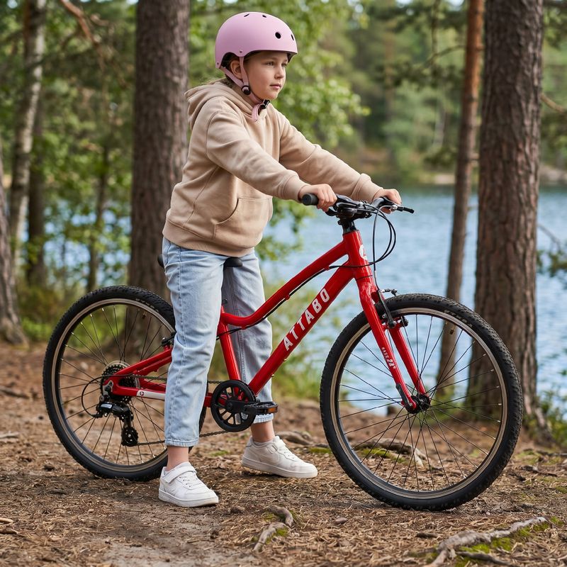 Bicicletta per bambini ATTABO EASE 24" rosso 6