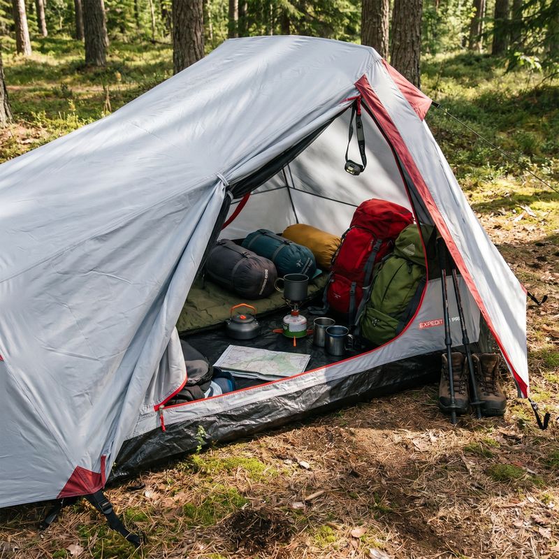 Tenda da campeggio KADVA 2.1 Pro grigia 22
