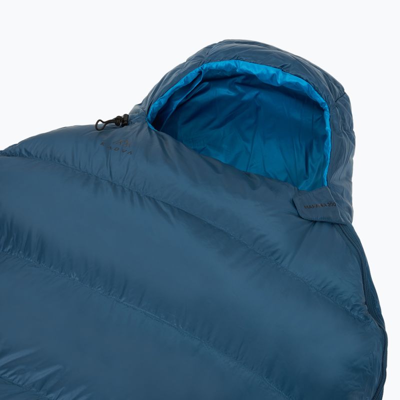 Sacco a pelo KADVA Mafana 200 in piuma blu 4