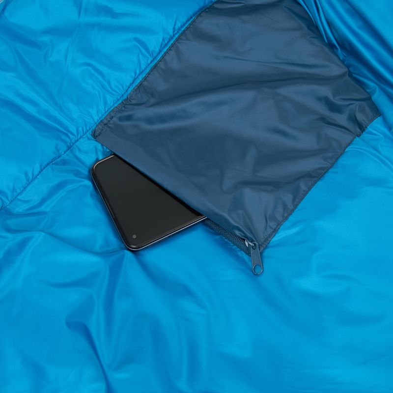 Sacco a pelo KADVA Mafana 200 in piuma blu 13