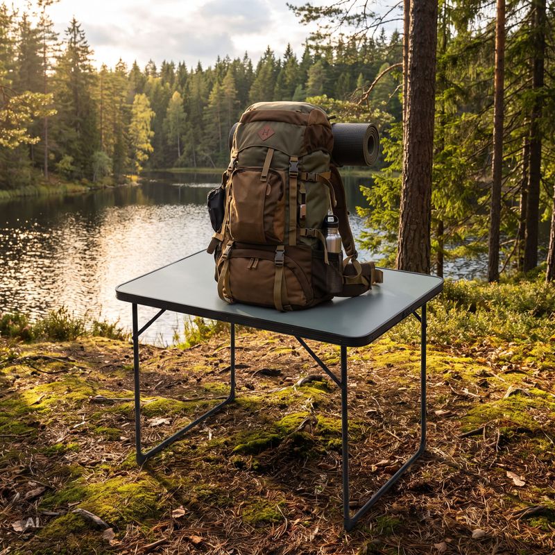 Stół turystyczny KADVA Picnic szary 4