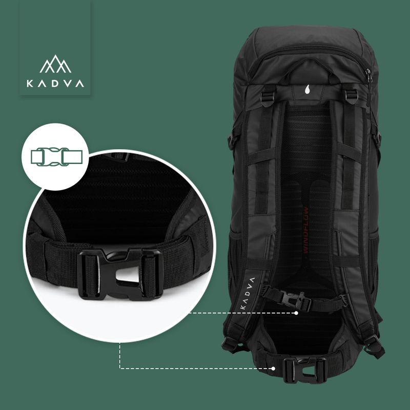 KADVA Mundoro 35 l zaino da trekking nero 19