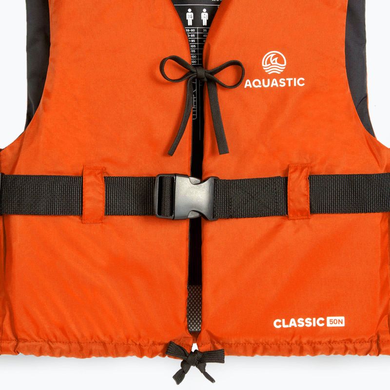 Gilet di assicurazione AQUASTIC Classic 50N arancione 3