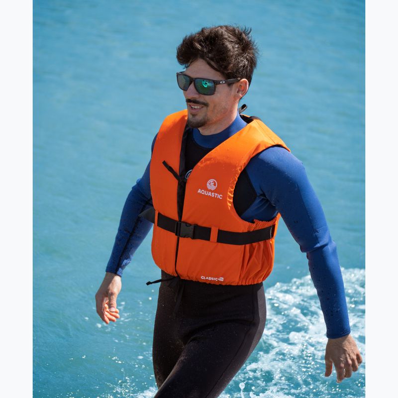 Gilet di assicurazione AQUASTIC Classic 50N arancione 7