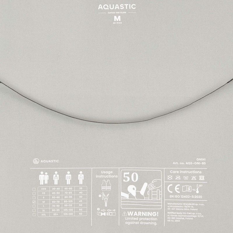 AQUASTIC Omni 50N gilet di assicurazione nero 6