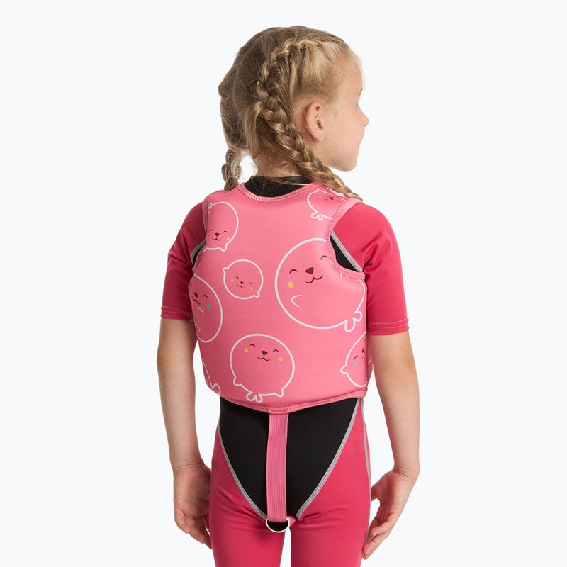Gilet di galleggiamento per bambini AQUASTIC Junior rosa 4
