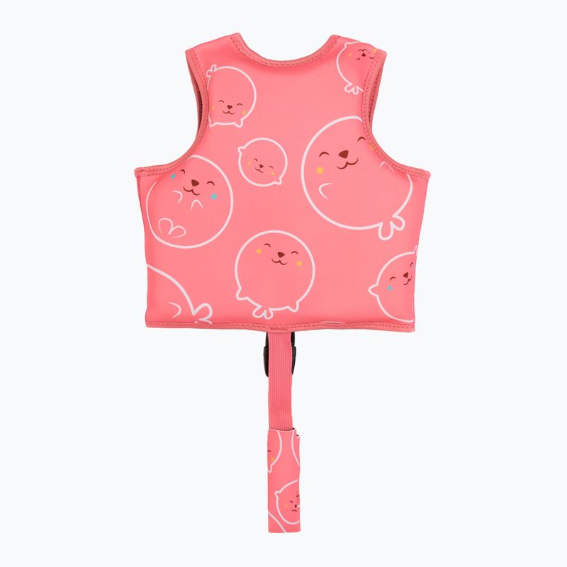 Gilet di galleggiamento per bambini AQUASTIC Junior rosa 2
