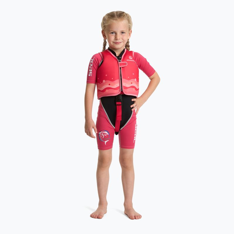 AQUASTIC Gilet di assicurazione per bambini rosa scuro 3