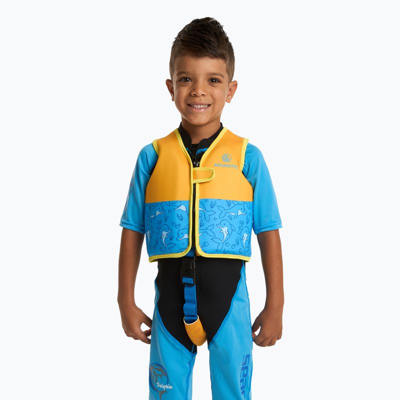 AQUASTIC Gilet di sicurezza per bambini blu 2