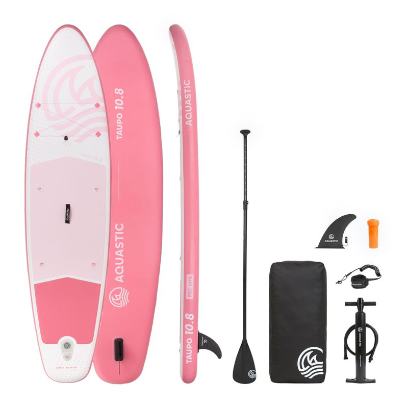 Set tavola SUP gonfiabile AQUASTIC Taupo 10'8" allround rosa 18