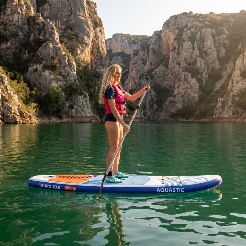 Set tavola SUP gonfiabile AQUASTIC Taupo 10'8" allround blue 20
