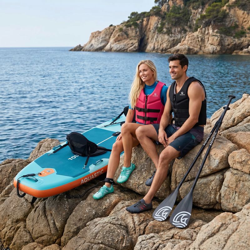 Set tavola SUP gonfiabile AQUASTIC Tourer 12'0" 2-os verde 24