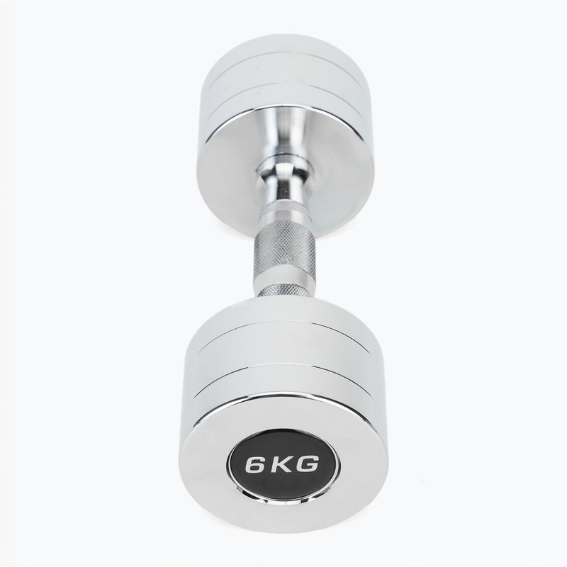 Manubri cromati XTREXO 2x6 kg argento 3