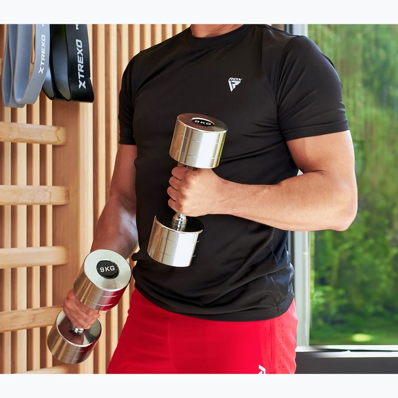 Manubri XTREXO cromati 2x9 kg argento 7