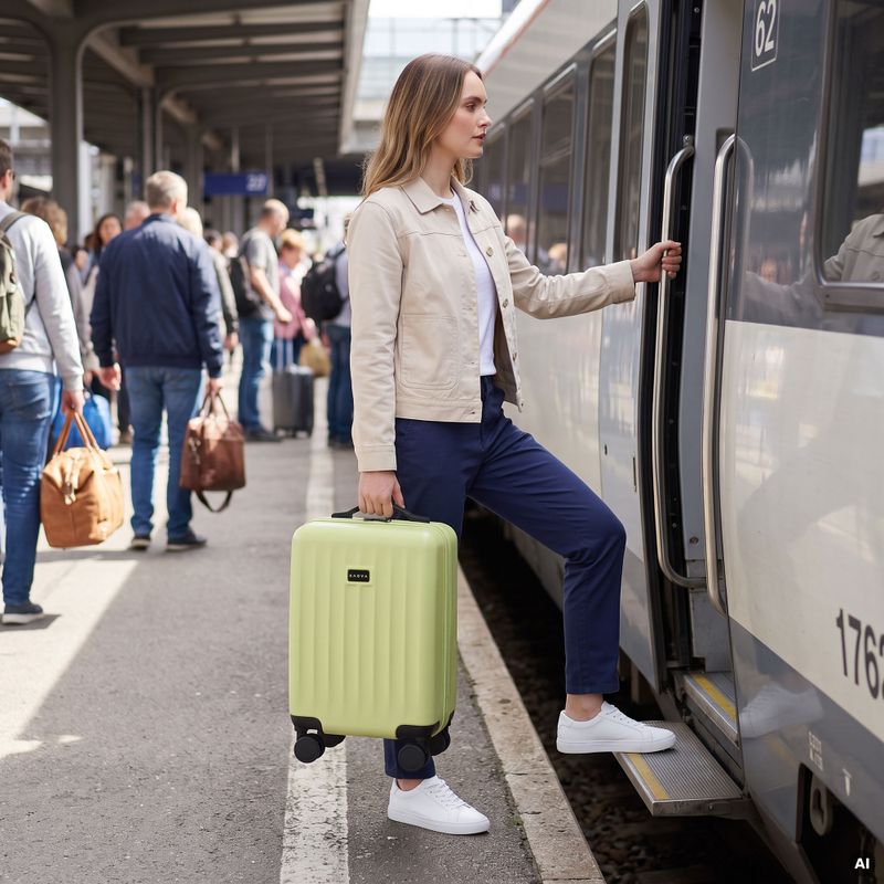 Valigia da viaggio per cabina Kadva Domingo Lime 16