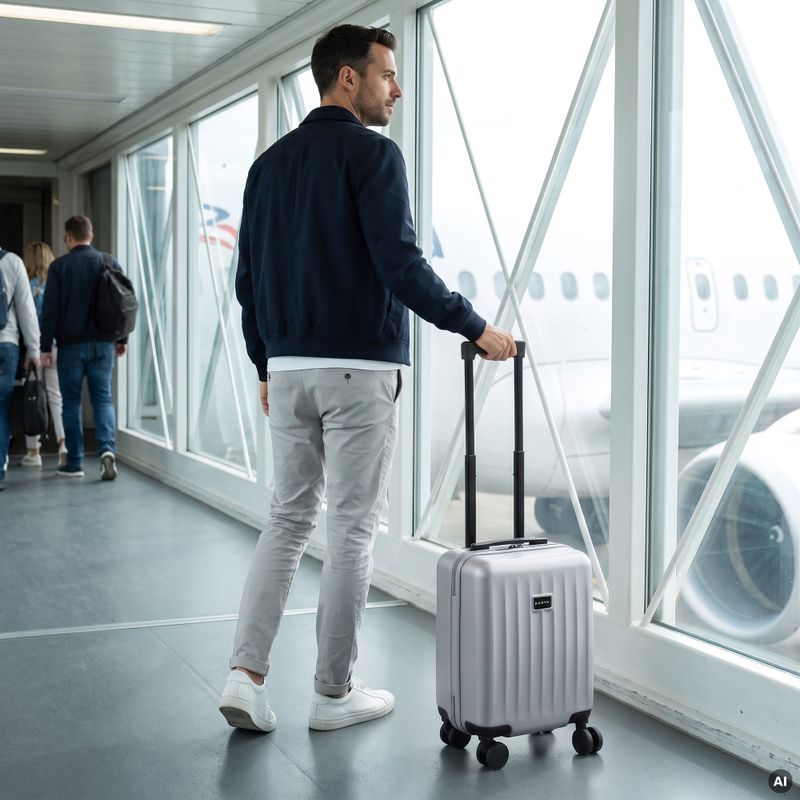 Valigia da viaggio per cabina Kadva Domingo Silver 15