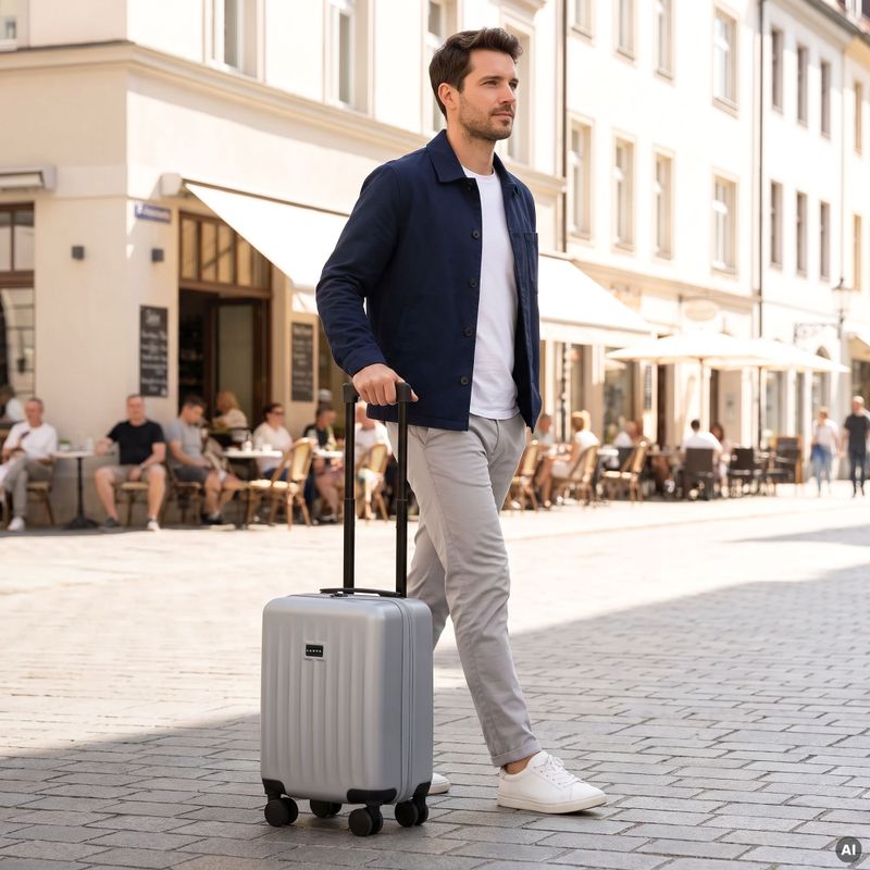 Valigia da viaggio per cabina Kadva Domingo Silver 17