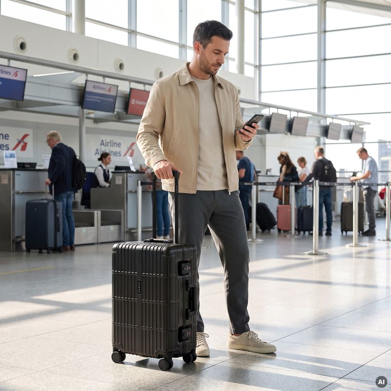 Valigia da viaggio Kadva Tigre 37l Black 14