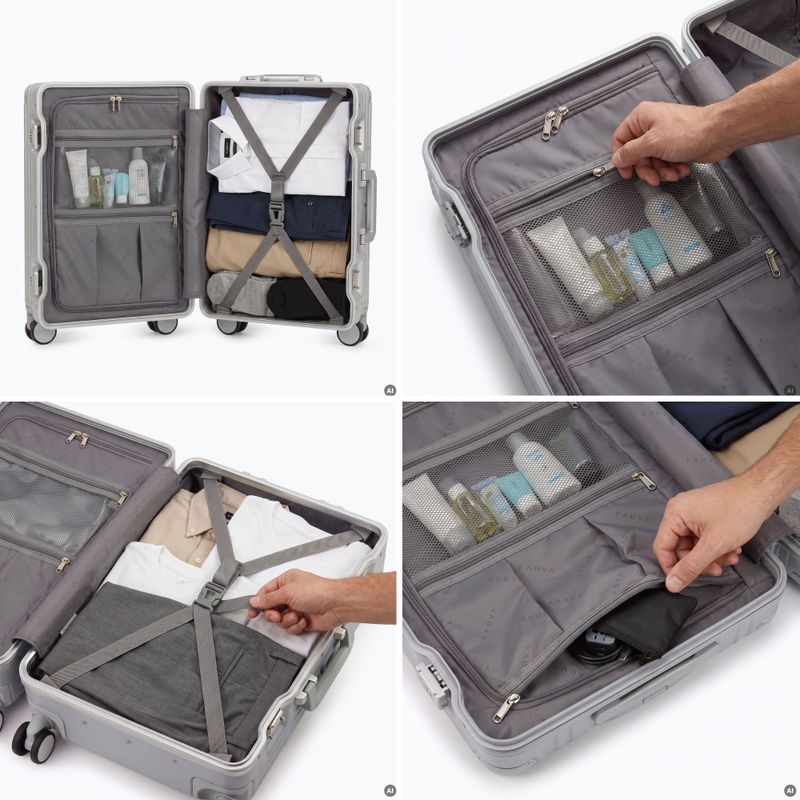 Valigia da viaggio Kadva Tigre 37l Silver 7