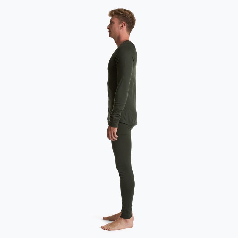 Set intimo termico WOOLCANO uomo 100% Merino SET0540 verde 3