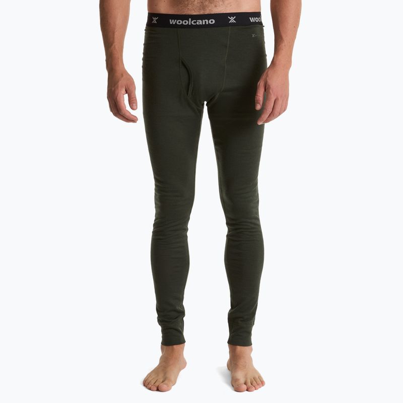 Set intimo termico WOOLCANO uomo 100% Merino SET0540 verde 8