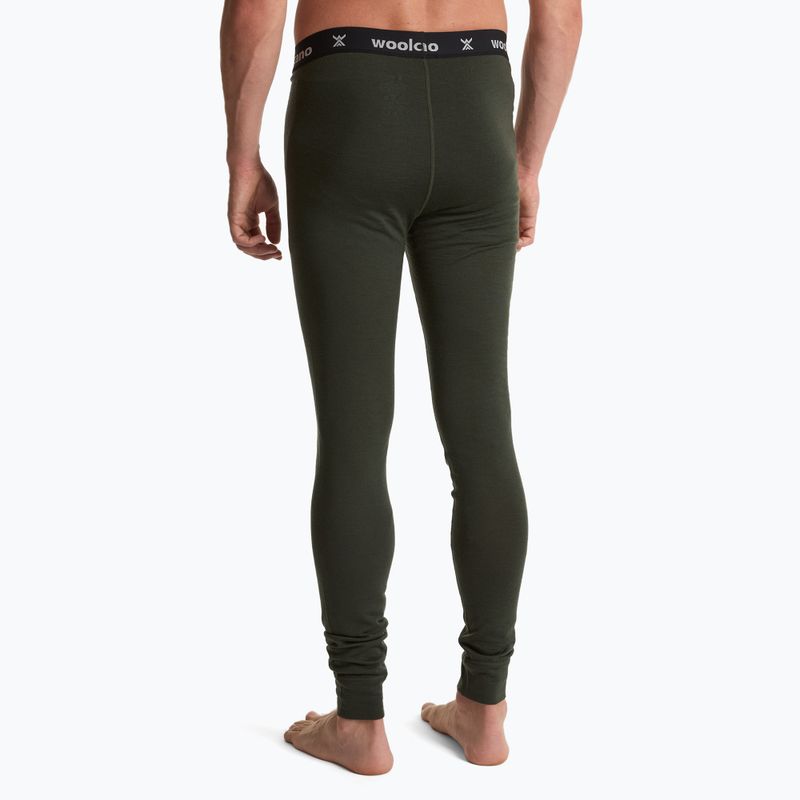 Set intimo termico WOOLCANO uomo 100% Merino SET0540 verde 9