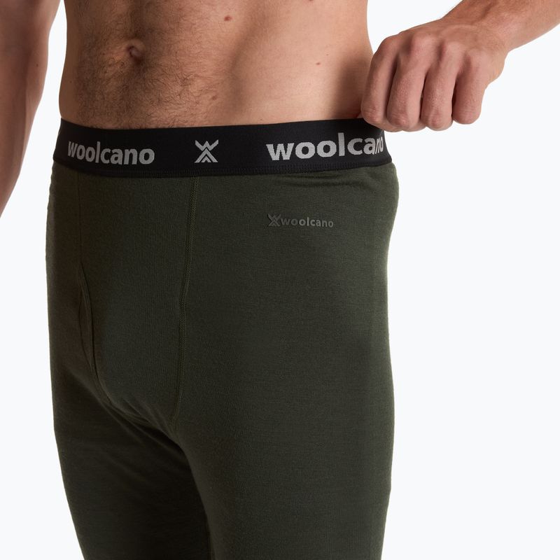 Set intimo termico WOOLCANO uomo 100% Merino SET0540 verde 10