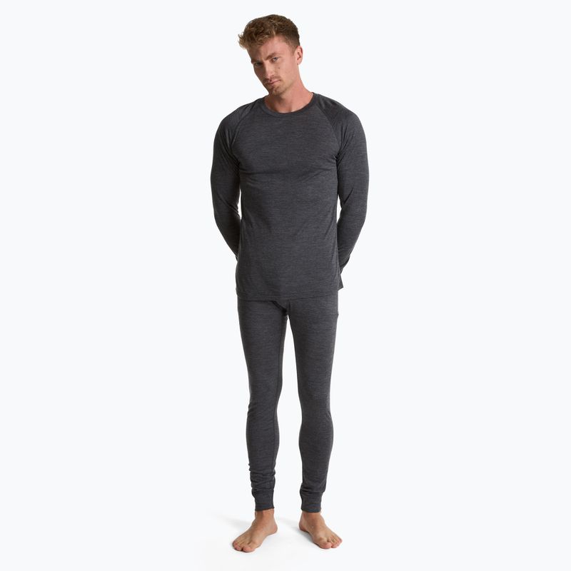 Felpa termica uomo 100% LANA MERINO TOP0538 grigio 2