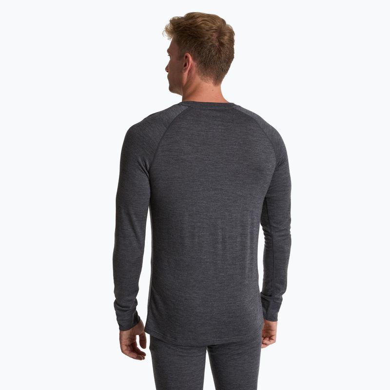 Felpa termica uomo 100% LANA MERINO TOP0538 grigio 3