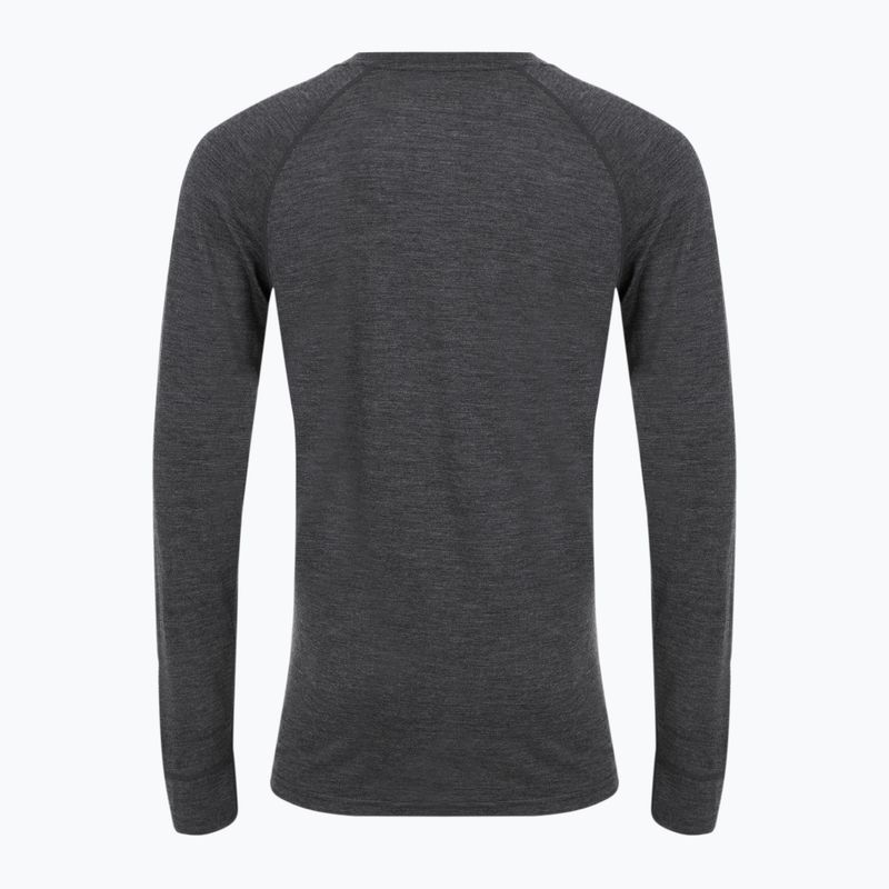 Felpa termica uomo 100% LANA MERINO TOP0538 grigio 8