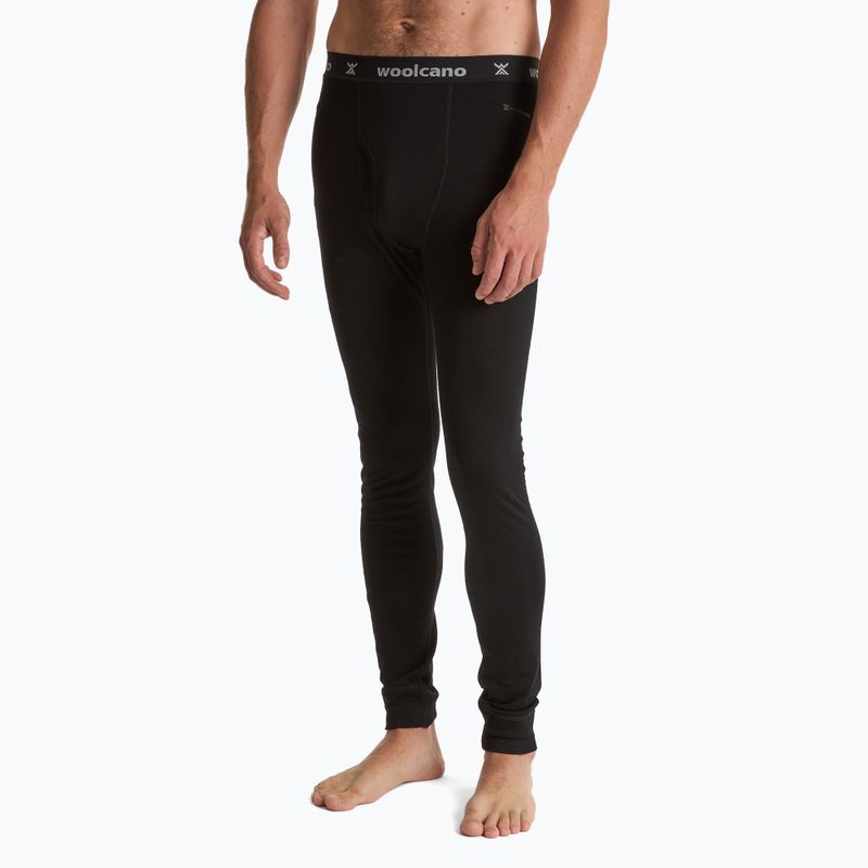 Pantaloni termici da uomo LANA 100% Merion PANT0539 nero 4