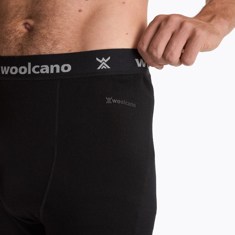 Pantaloni termici da uomo LANA 100% Merion PANT0539 nero 5