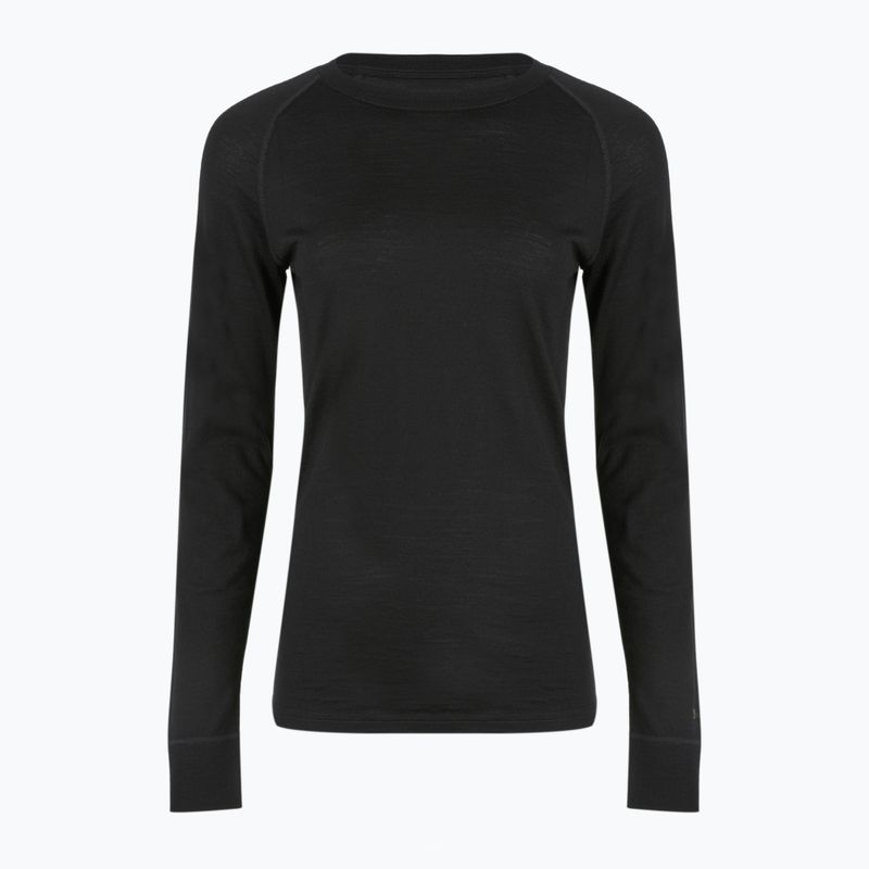 Felpa termica da donna WOOLCANO 100% Merino TOP0541 nero 7