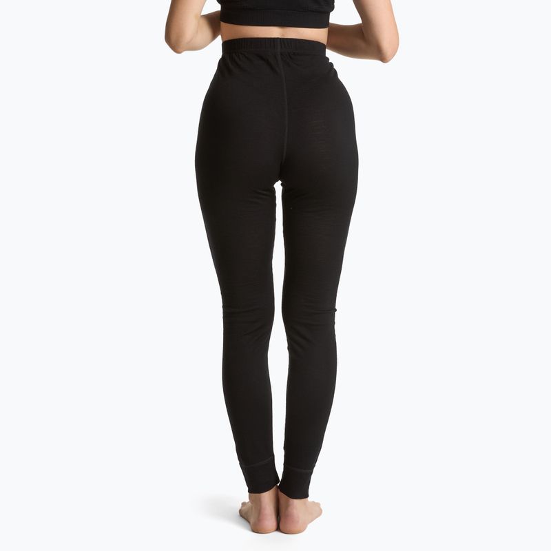 Pantaloni termoattivi da donna WOOLCANO 100% Merino PANT0542 nero 3