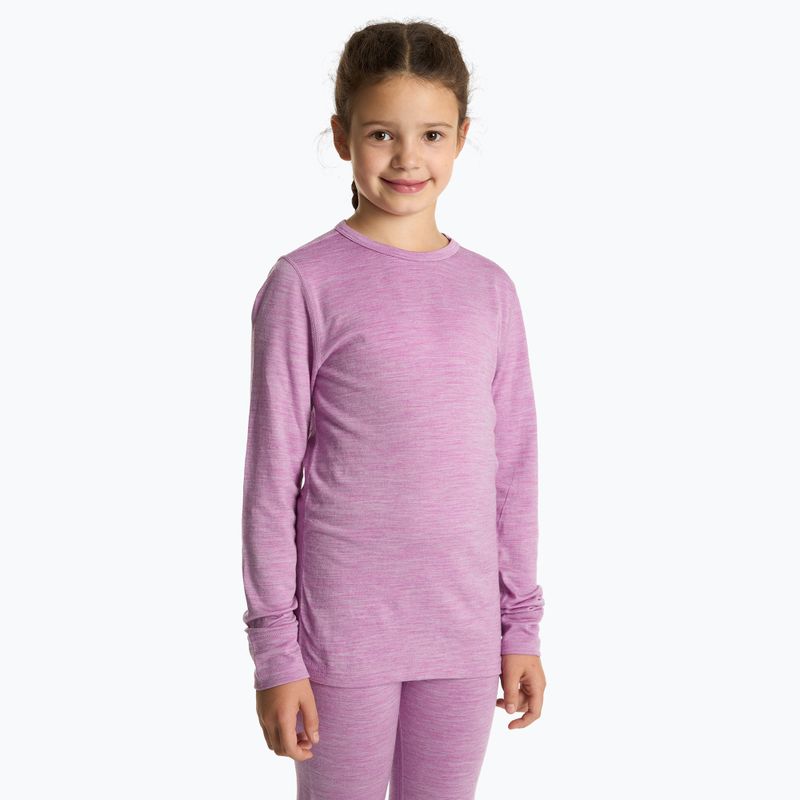 Set intimo termico per bambini LANA Merino 100% SET0683 viola 3