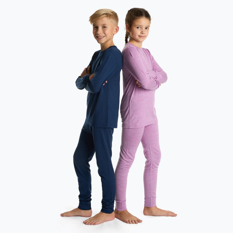 Set intimo termico per bambini LANA Merino 100% SET0683 viola 9