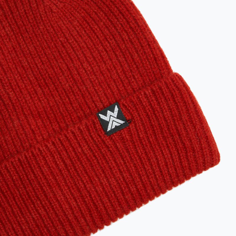 LANA MERINO 100% cappello HAT0440 bordeaux 3