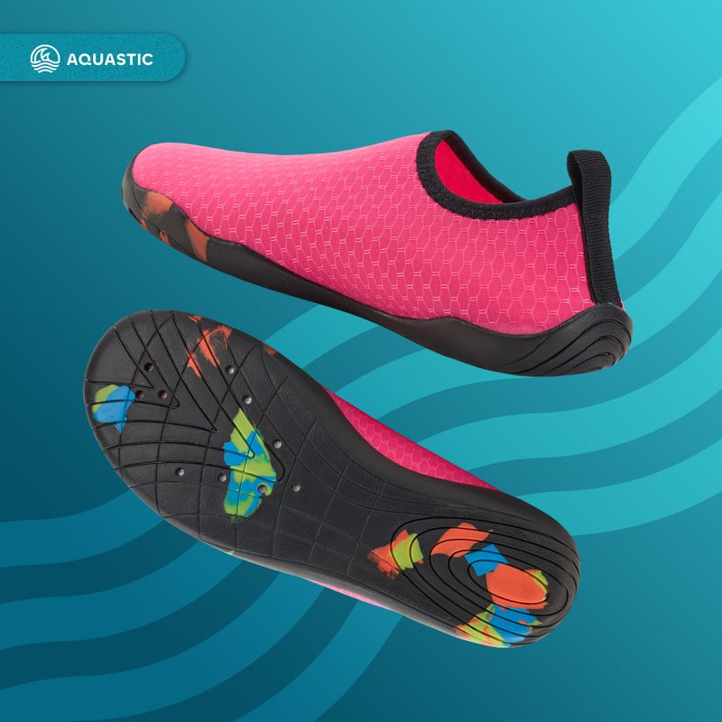 AQUASTIC Panam scarpe da acqua rosa 5