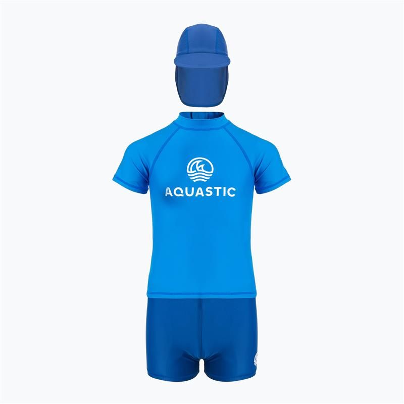 Set da bagno per bambini AQUASTIC UV 50+ UPF Marimo JRB blu navy/blu