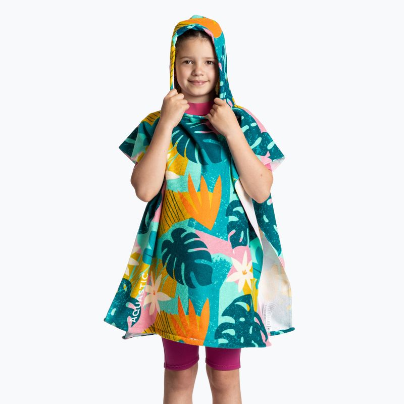 Poncho per bambini AQUASTIC Sunny JR fiori 3