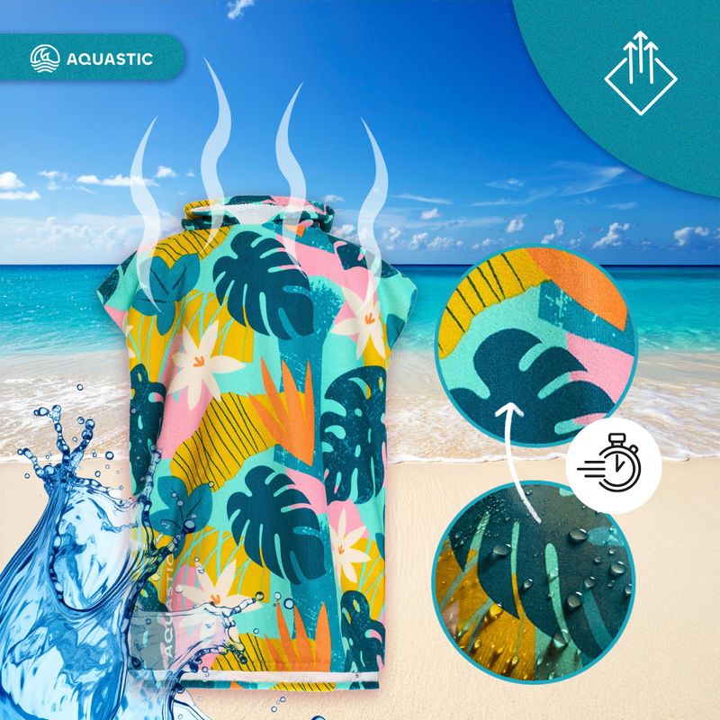 Poncho per bambini AQUASTIC Sunny JR fiori 14