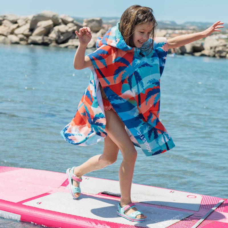 AQUASTIC Poncho da bambino con palma Sunny JR 7