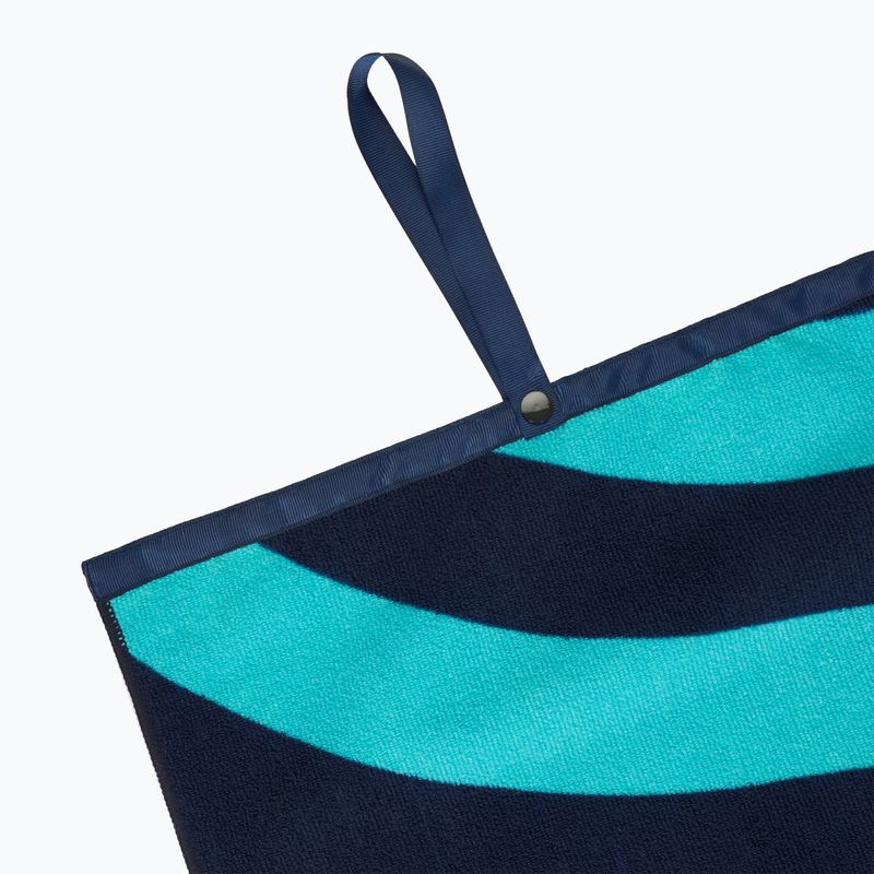 AQUASTIC Asciugamano Wavey blu navy/blu 5