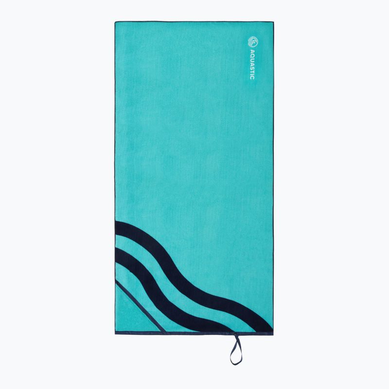 Asciugamano AQUASTIC Wavey blu/verde 2