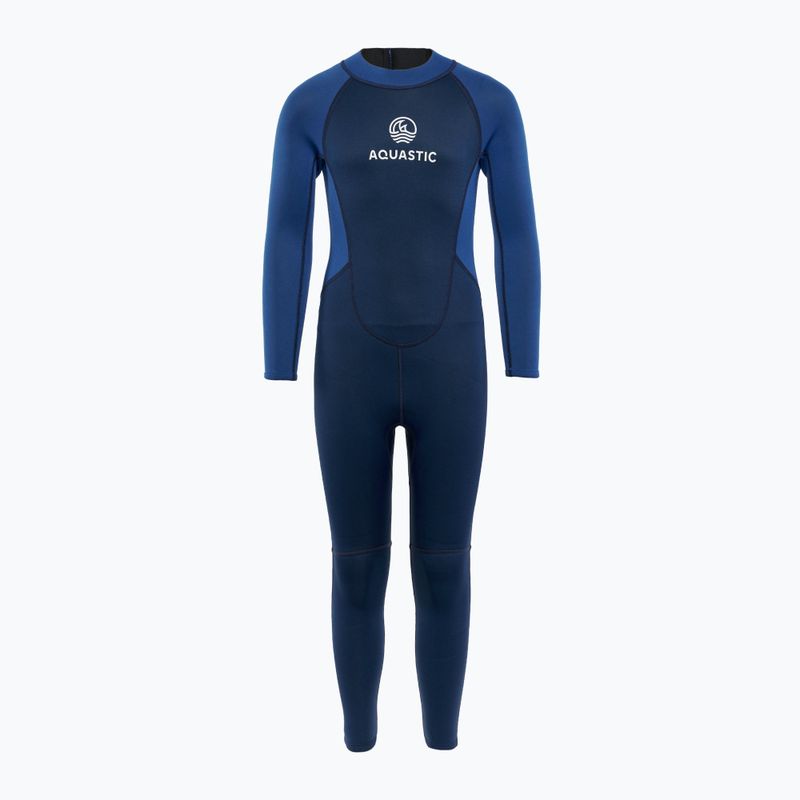 Schiuma da nuoto per bambini AQUASTIC Wavey LG Jrb 2 mm blu navy/blu 2