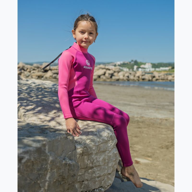Schiuma da nuoto per bambini AQUASTIC Wavey LG Jrg 2 mm rosa 6