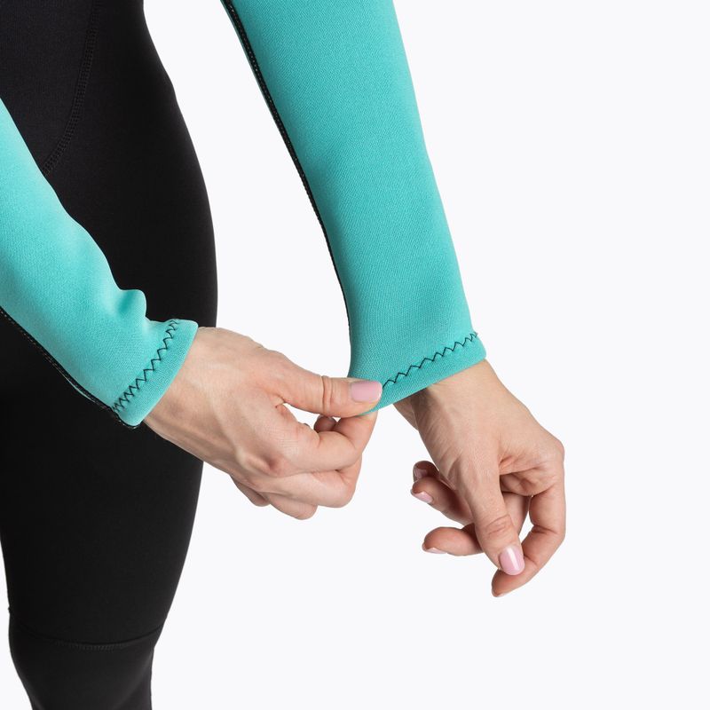 Muta da nuoto da donna AQUASTIC Wavey LG WMNS 2 mm nero/menta 6