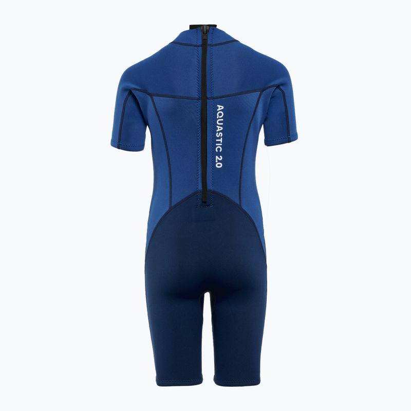 Schiuma da nuoto per bambini AQUASTIC Wavey Jrb 2 mm blu navy/blu 2
