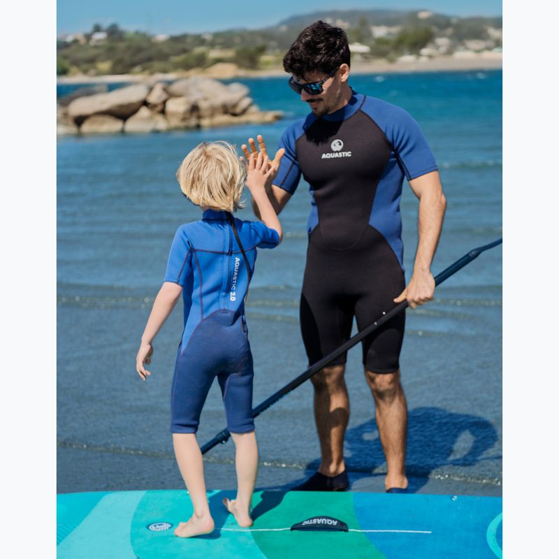Schiuma da nuoto per bambini AQUASTIC Wavey Jrb 2 mm blu navy/blu 9