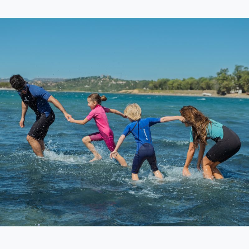 Schiuma da nuoto per bambini AQUASTIC Wavey Jrb 2 mm blu navy/blu 10